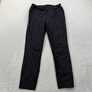 Lululemon Black Mesh Panel Leggings Athleisure Workout Activewear Women Size 12